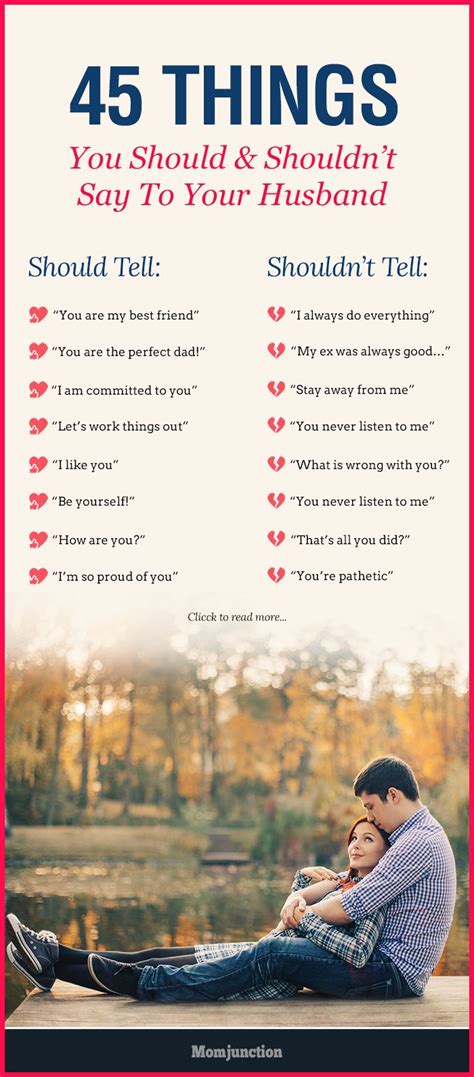Check spelling or type a new query. 45 Things You Should and Shouldn't Say To Your Husband | Relationship killers, Troubled ...