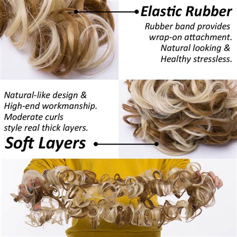 S Noilite Magic Hair Band Long Scrunchie Messy Hair Bun Maker Updo