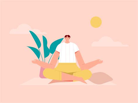 Woman Yoga Meditation Illustration By Uigo Design 👑 On Dribbble