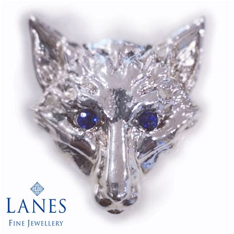 Leicester City Silver Fox Pin With Sapphires