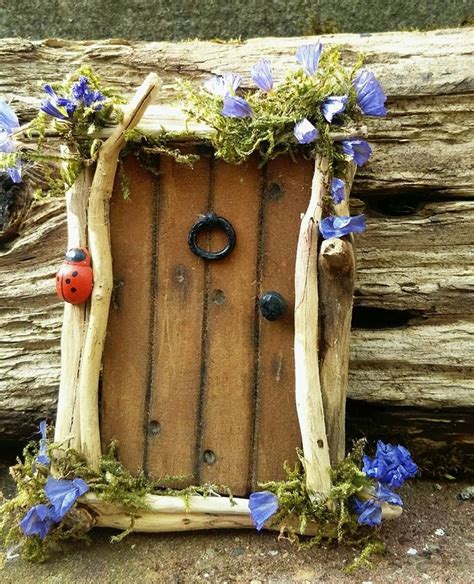 Recently we were talking about sensory now i have boys so you may think that the last things boys want to do is make a fairy door. Wooden fairy door. Handmade by The Faerie Architect. | Fairy garden decor, Fairy garden diy, Diy ...