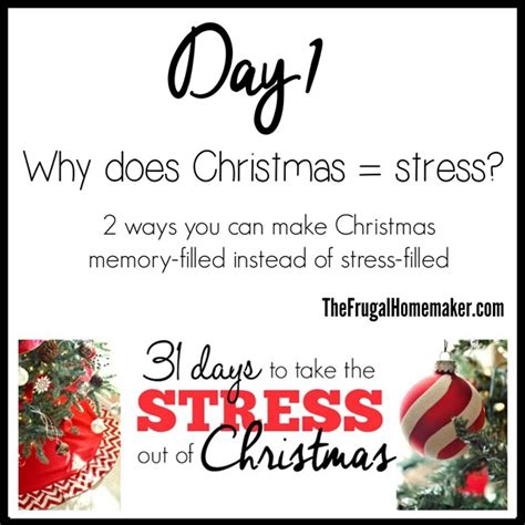 Why Does Christmas Stress Day 1 Of 31 Days To Take The Stress Out