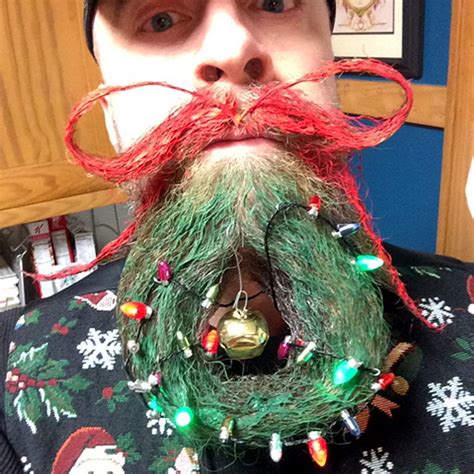 The Perils Of Christmas Beard Decorations ‘the Lights Got Tangled Up