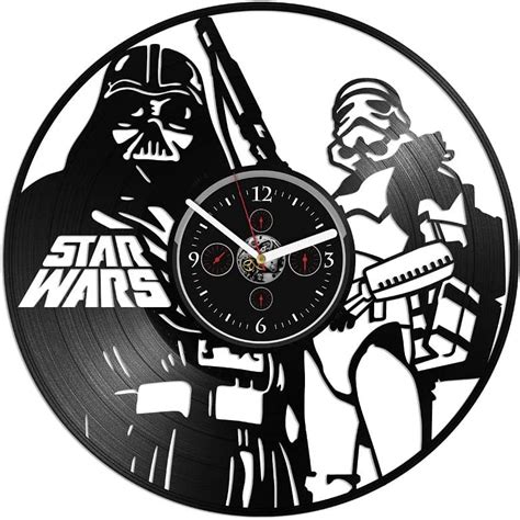 Clock Darth Vader Vinyl Wall Star Wars T For Man Ubuy India
