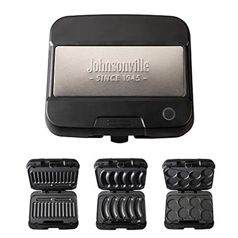 Johnsonville Sizzling Sausage Grill Plus 3 In 1 Grill Removable