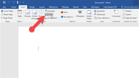 Use Charts In Microsoft Office Word 2016 Wikigain