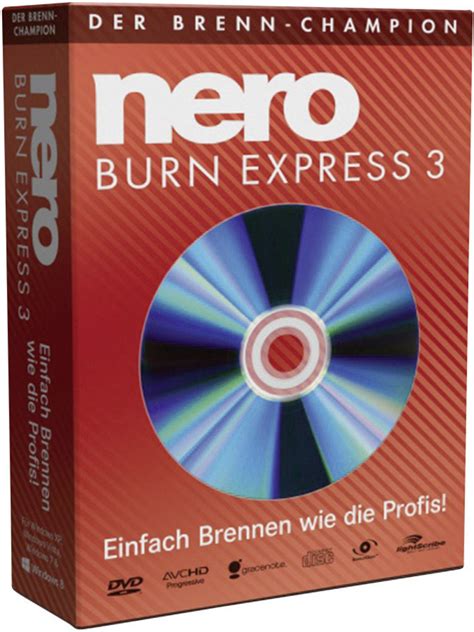 Nero Burnexpress 3 Vollversion 1 Lizenz Windows Brenn Software Kaufen