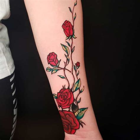 Rose Vine Tattoo Designs Socialest