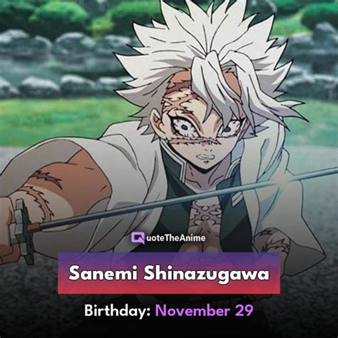 Demon Slayer Birthdays November Anime 2022