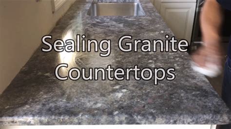 Sealing Granite Countertops Youtube