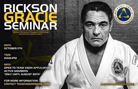 Rickson Gracie Seminar Vaghi Brazilian Jiu Jitsu In St Louis Mo