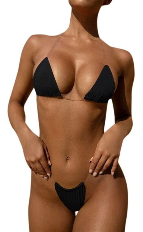 Bikini Brasileño Tiras Transparente Traje De Baño Sexy 499 00 en