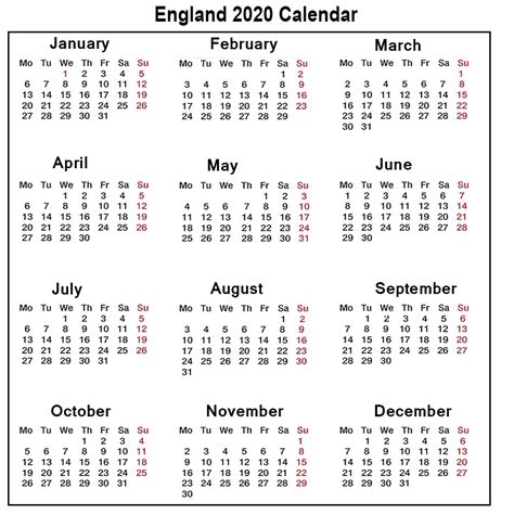 Extraordinary 2020 Calendar With Bank Holidays Uk Calendar Template