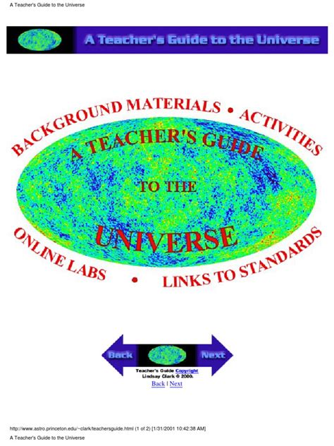 I almost certainly left something out. NASA Teachers Guide to the Universe | Astronomy | Science