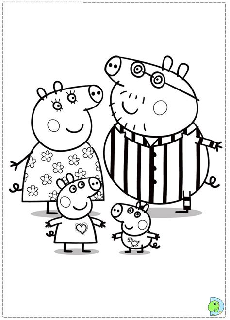 111 Dessins De Coloriage Peppa Pig à Imprimer Sur Page 11