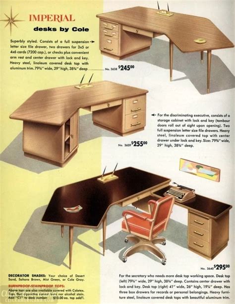 The Way Offices Used To Look Vintage Office Furniture And Sleek Mid