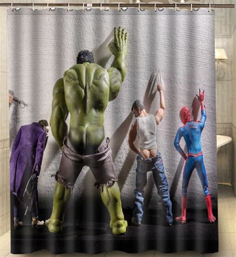 Shop for spiderman bath decor online at target. Custom Hulk Thor Joker Spider Man Fashion Shower Curtain ...