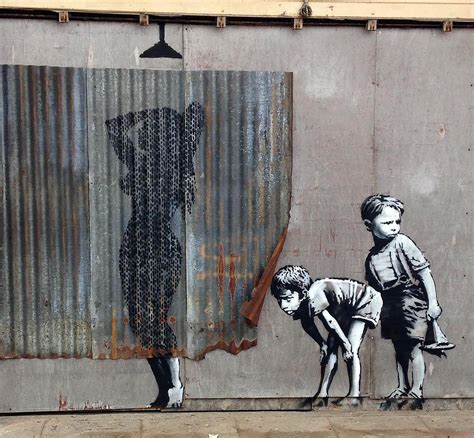 Banksy Creates A New Piece In Weston Super Mare Uk For Dismaland