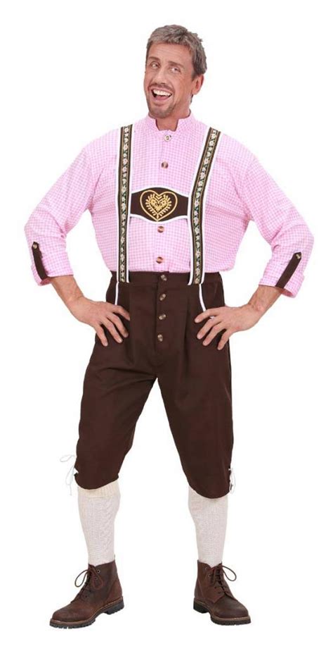 Bavarian Man With Shirt Adult Oktoberfest Fancy Dress Costume Aj007346