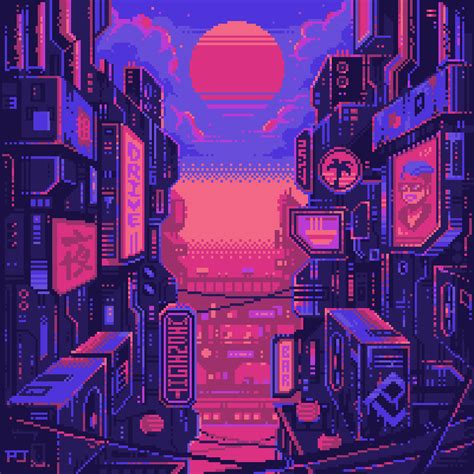 Alley Pixel Jeff Pixel Art Background Pixel Art Cool Pixel Art