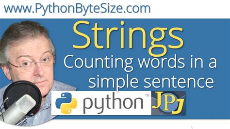 Maybe you would like to learn more about one of these? Counting words in a simple sentence (Python string) - YouTube