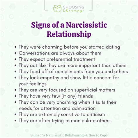 Signs Of A Narcissistic Relationship