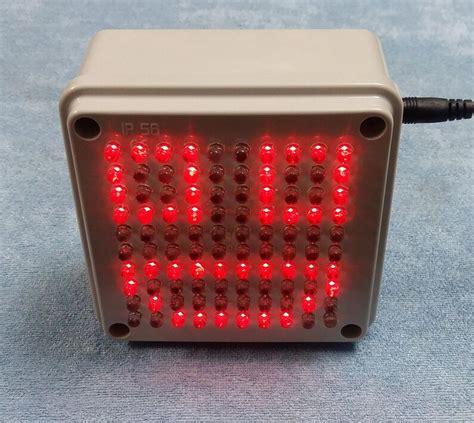 Red Led Matrix Display Cube Box Light Show Effect 10 X 10 Etsy