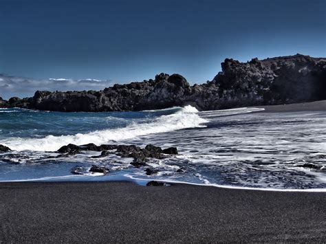 Free Images Beach Sea Coast Rock Ocean Horizon Snow Winter