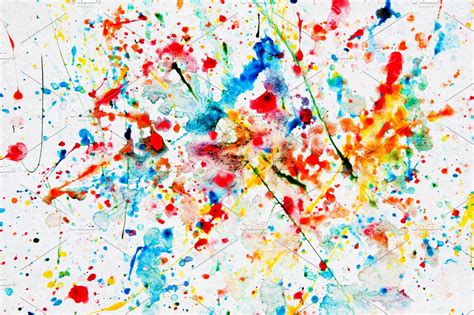 Colorful Watercolor Splash High Quality Abstract Stock Photos
