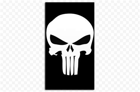 Punisher War Zone Silhouette Desktop Wallpaper Decal Human Skull