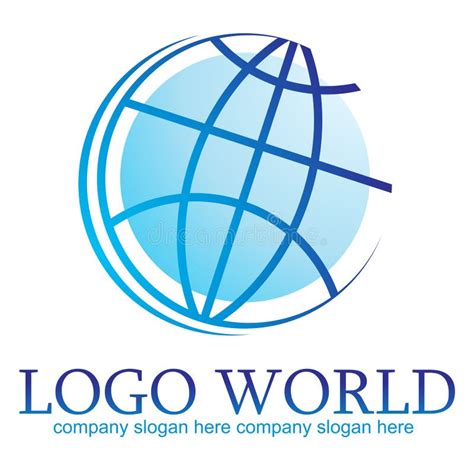 Logo World Stock Illustration Illustration Of Blue Rays 24884857