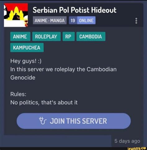 Serbian Pol Potist Hideout Anime Manga Anime Roleplay Rp Cambodia