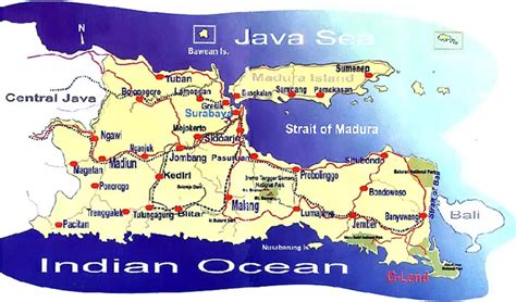 Welcome To East Java Marine And Beaches Location Map East Java