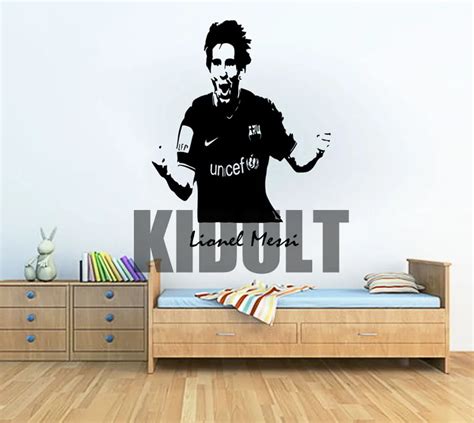 Lionel Messi Barcelona Football Sport Wall Art Sticker Decal Wall Mural