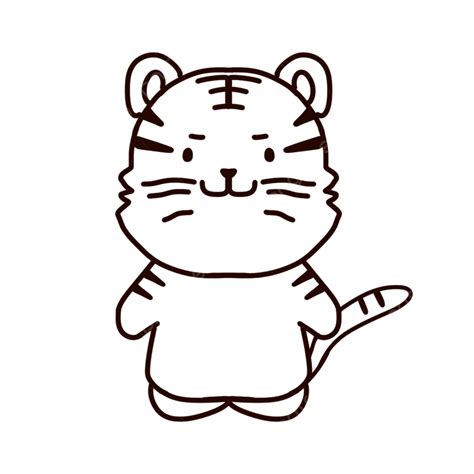 Line Drawing Tiger Tiger Drawing Wing Drawing Png Transparent