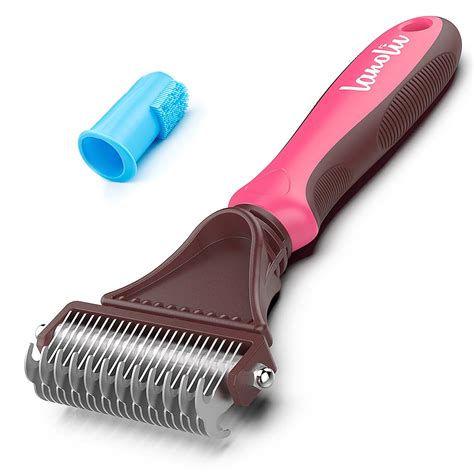 Brush your dog often, some breeds require daily brushing. Lanoliv Pet Dematting Grooming Tool 2 Sided Stainless ...