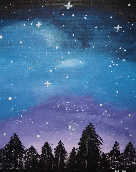 Night Sky Stars Painting