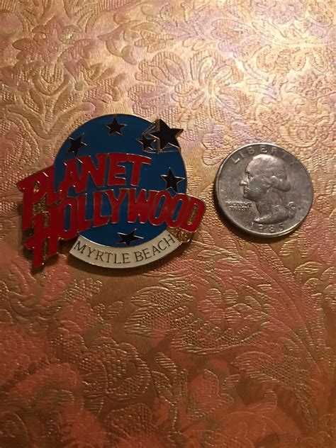 Vintage Planet Hollywood Pin Myrtle Beach Plamet Hollywood Pin Enamel