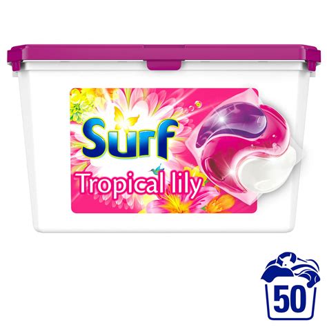Surf Tropical Lily And Ylang Ylang Washing Capsules 50 Washes Washing