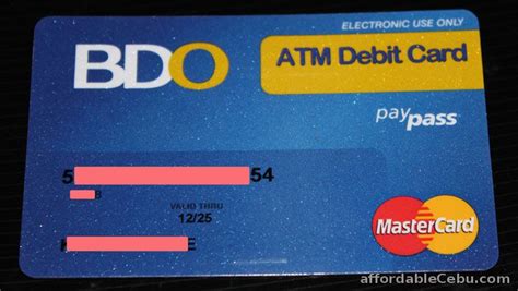 If you've paid with a credit card, you could also be covered by section 75 of the consumer credit act 1974. How to apply for BDO ATM Card? - Banking 9081