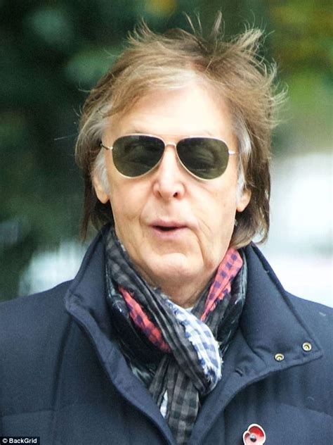 Paul Mccartney Displays His Thinning Hair In London Daily Mail Online