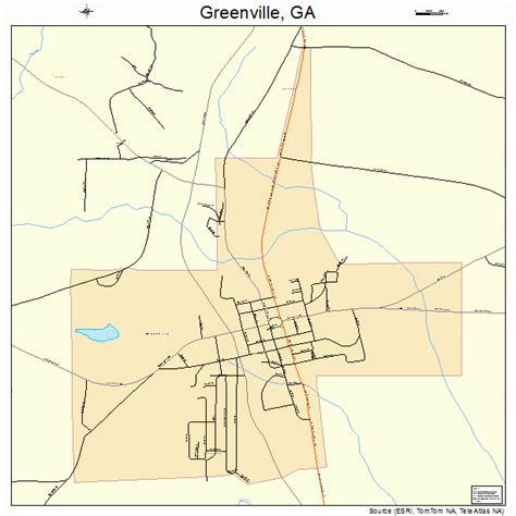 Greenville Georgia Street Map 1335016