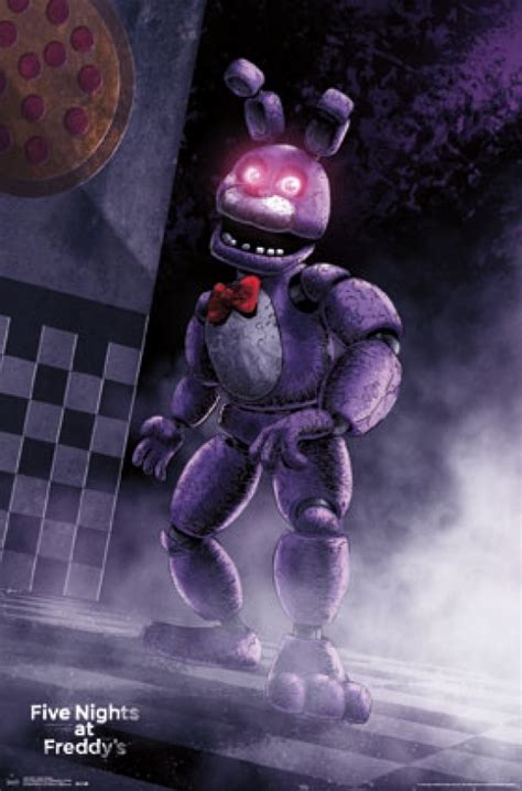 Five Nights At Freddys Classic Bonnie Laminated Poster Print 22 X