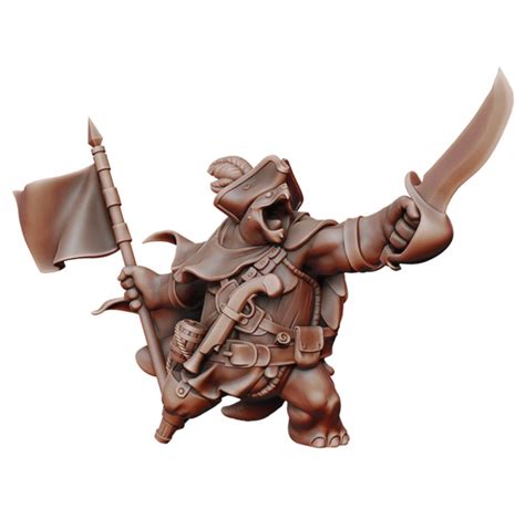 Tortle Pirate Resin Miniature Dnd Miniatures Dungeons And Etsy