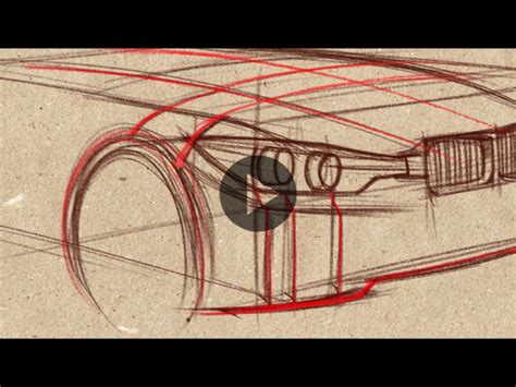 Car Drawing Tutorial How To Simplify Shapes Car Body Design