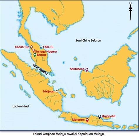 Peta Kerajaan Awal Alam Melayu Melayu Kerajaan Peta Suka Sejarah