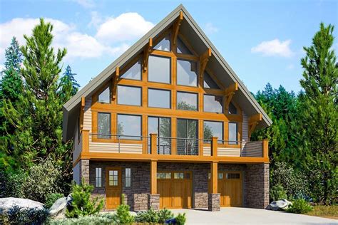 Plan 23768jd Modern Chalet For The Front View Lot Modern Chalet
