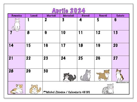 Calendari Aprile Michel Zbinden It