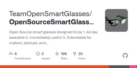 History For How To Build The Open Source Smart Glasses