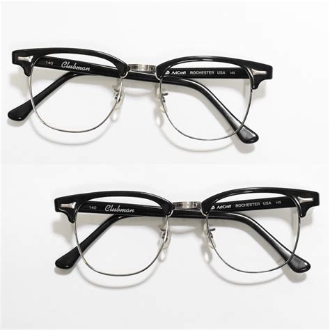 vintage 1950 s artcraft clubman browline eyeglasses black [48 22 145] made in u s a ｜ ビンテージ